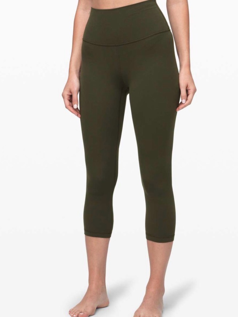Lululemon Align Crop *21" Dark Olive Size 10